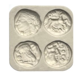 Powertex - 4 Coins mould medium