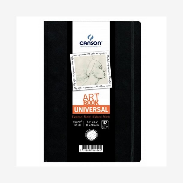 Canson Universal skitseblok 96g. 112 ark.