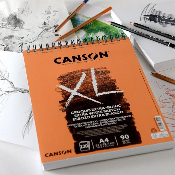 Canson XL - Croquis, sketch blok 90 g. 60 bl