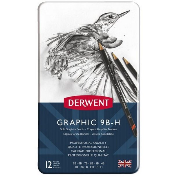 Derwent Graphic Set Sketch 9B-H  12stk.