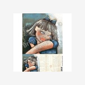 Powertex - Laserprint  Blue eyed child  