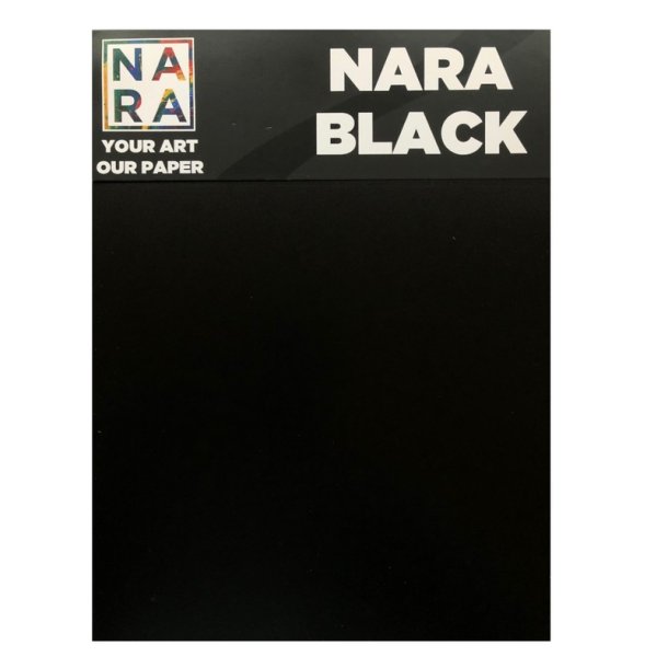 Nara synthetic paper Black 330 g. 10 ark