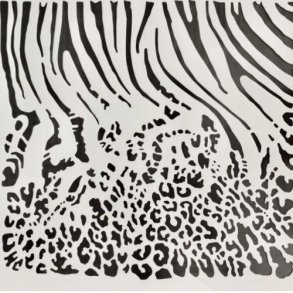 Powertex - Zebra duo  30x30 cm.