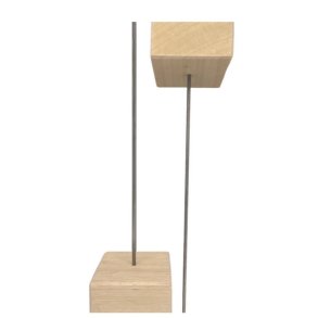 Powertex - 1 stk. Trsokkel med metal pind