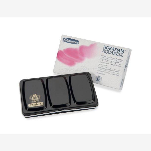 Schmincke Horadam Aquarell - metalbox set, 12 farver + pensel