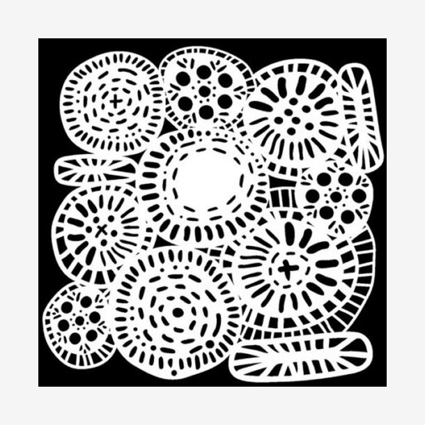 TCW Stencil 12x12 ( 30,5x30,5 cm ) - Circle Jumble