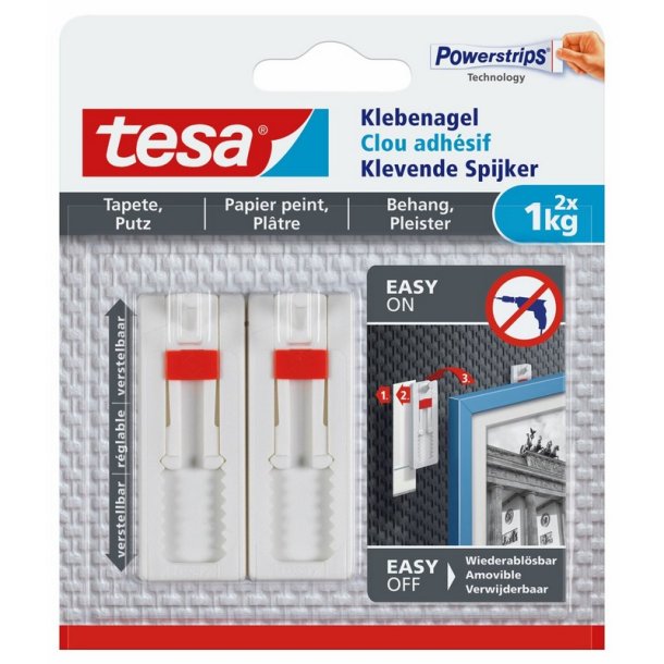 Tesa - Lim Krog 2 stk 1 kg, Justerbar